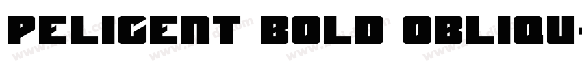 Pelicent Bold Obliqu字体转换